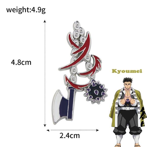 Demon Slayer Hashira Kyoumei Sword Enamel Pins - Picture 2 of 4